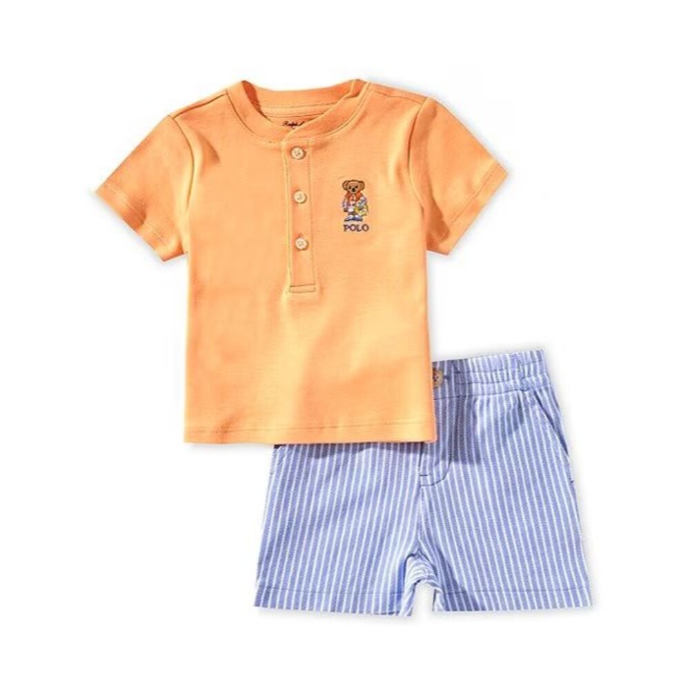 NWT Ralph Lauren BABY BOYS  18 mos 24 MOS  2 pc  shorts SET T shirt + shorts